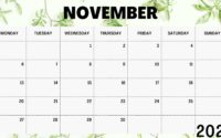 November 2023 Printable Calendar Free