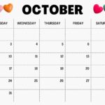 October 2023 Printable Calendar With Holidays