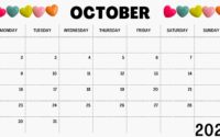 October 2023 Printable Calendar With Holidays