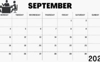 September 2023 Blank Calendar With Holidays