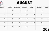 Wiki Calendar August 2023